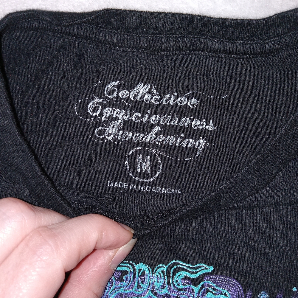 Santana "Spiritual Soul" T-Shirt Collective Consciousness Awakening Sz M Trippy - Picture 5 of 12